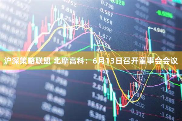 沪深策略联盟 北摩高科：6月13日召开董事会会议